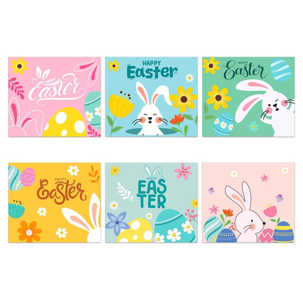 Pack Of 6 Easters Party Water Bottle Labels Party Favors Supplies Bag Sticker Festives Decal Holiday Craft Supplies