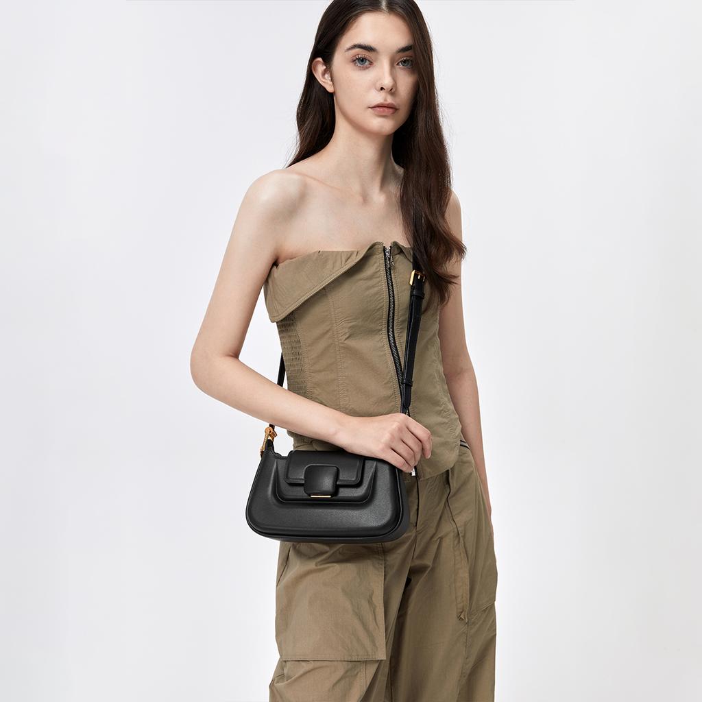 New CHARLES&KEITH PU Small Square Bag, Charles & Keith Bag, Crossbody Bag, Handbag Small Size Women's Multicolor CK2-50782198