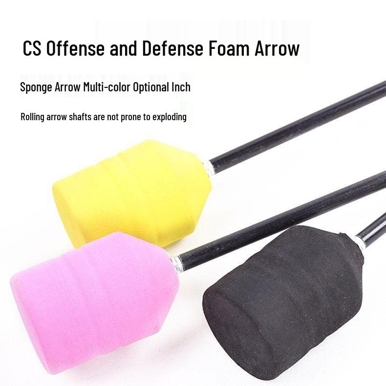 Стрелы из пенопласта CS: Игра «Атака и Защита» для Детей и Взрослых – Забава на Свежем Воздухе и Командная Работа со Сменными Наконечниками Стрел