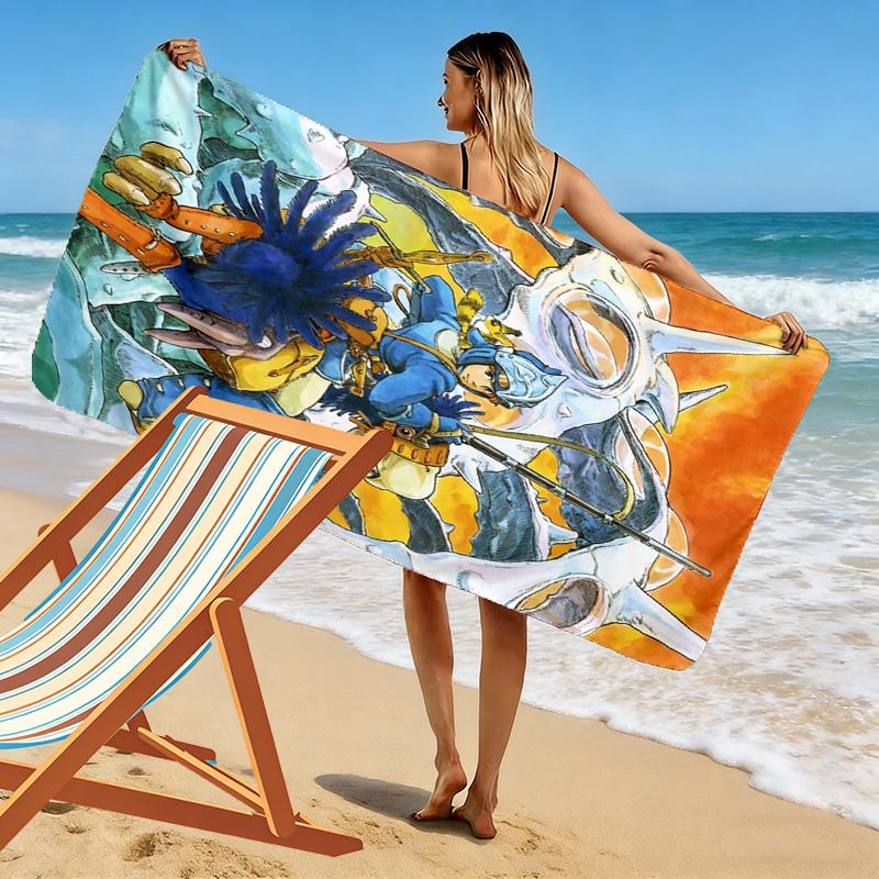 Nausicaä of the Valley of the Wind 2D Flat Print Beach Towel, Large Soft Quick Dry Towel for Beach Camping SwimmingSSTJ0917522