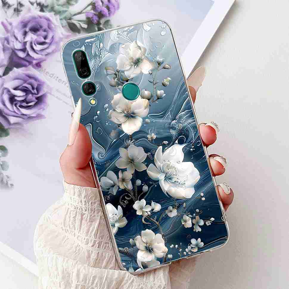 Для Huawei Y9 Prime 2019 6.59" Чехол Милая Девочка с Шариком Цветок Мягкий Силикон ТПУ Чехол Для Huawei Y9Prime 2019 STK-L21 Оболочка Телефона