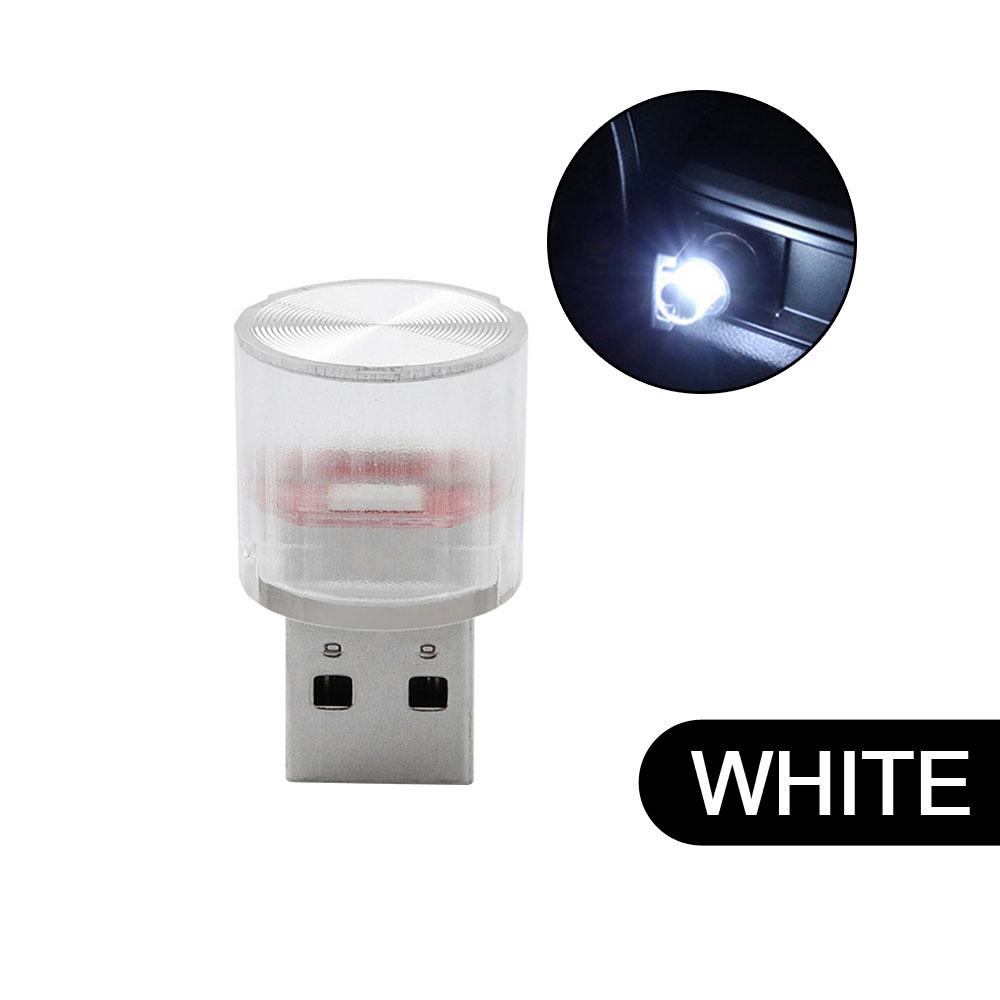 1Pc Universal Car Mini USB LED Atmosphere Lights Decorative Lamp for Party Ambient Modeling Car Home Portable Plug Play Lights