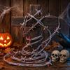 2.5m Lightweight Durable Plastic Barbed Wire Garland Halloween Simulate Barbed Wire Prop for Haunted House DIY Fence Decor
