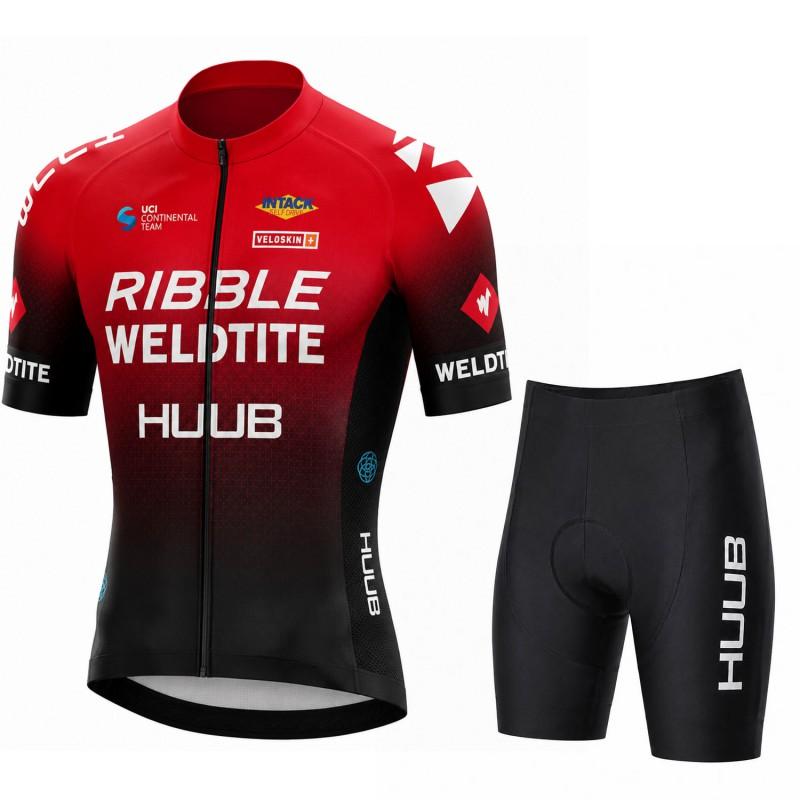 HUUB Short Sleeve Cycling Jersey Set Breathable Quick-Dry Performance Wear Men Women Ride