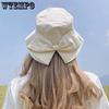WTEMPO 1PC Simple Solid Color Bow Big Brimmed Sun Hats Spring Summer Versatile Windproof Sunscreen Hats Lightweight Bucket Hats