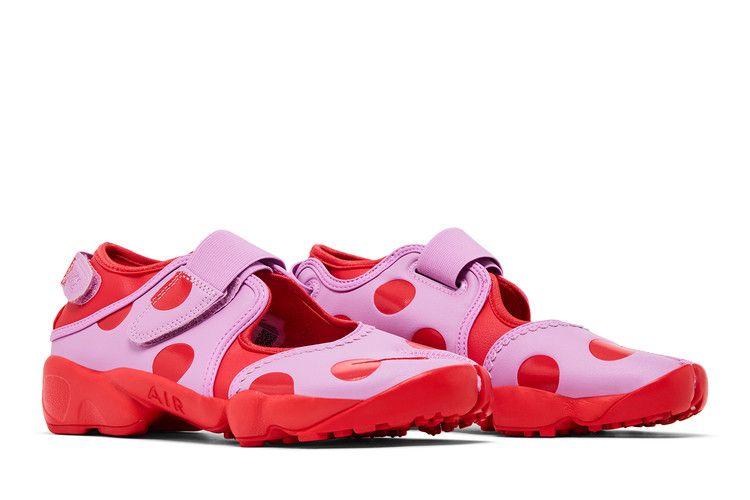 Женские кроссовки Nike Air Rift в горошек светло-малиновые с красным (Женский)