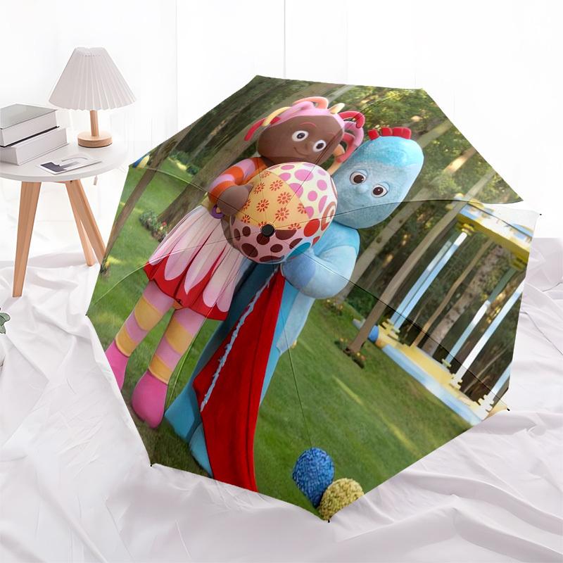 1pc In the Night Garden Umbrella with Plastic Handle,Suitable for All Seasons Home Travel Outdoor UmbrellaFP020