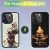 Чехол для телефона Assassin's Creed для iPhone 16, 15, 14, 13, 12, 11, Pro, Max, Plus, Mini, SE Магнитная беспроводная зарядка MagSafe