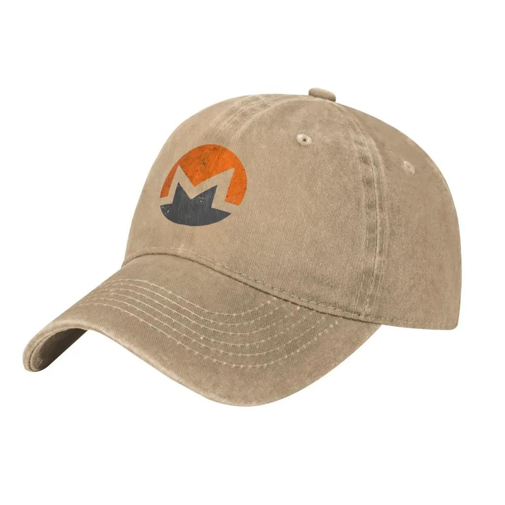 Vintage Monero Cryptocurrency demin Cap Breathable Design Caps Women Cap Man Summer