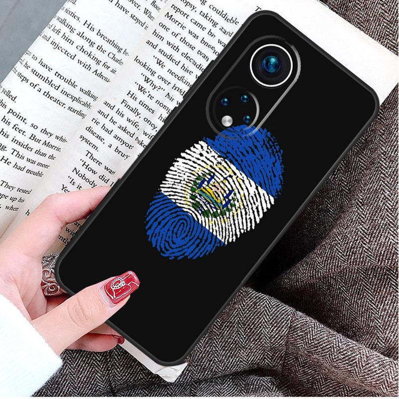 El Salvador Flag Case For Honor Magic 8 5 6 7 Lite Honor 200 400 Pro 50 70 90 X9d X9b X9c X9a X8c X8b Win RT
