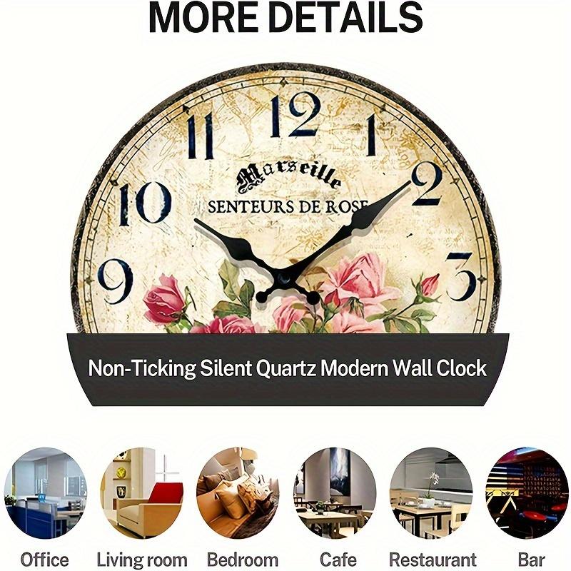 Продукт Подходит для 11 Программ, Декоративные Подвесные Часы 'Античная Роза', Очень Подходят для Украшения Дома и в качестве Подарочных Сувениров на День Матери