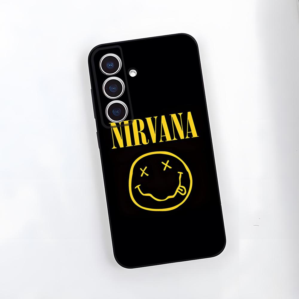 Band Hot N-Nirvana Phone Case For Samsung A25 A13 A33 5G A54 A36 A35 A56 A52 A14 Shockproof Soft Cover