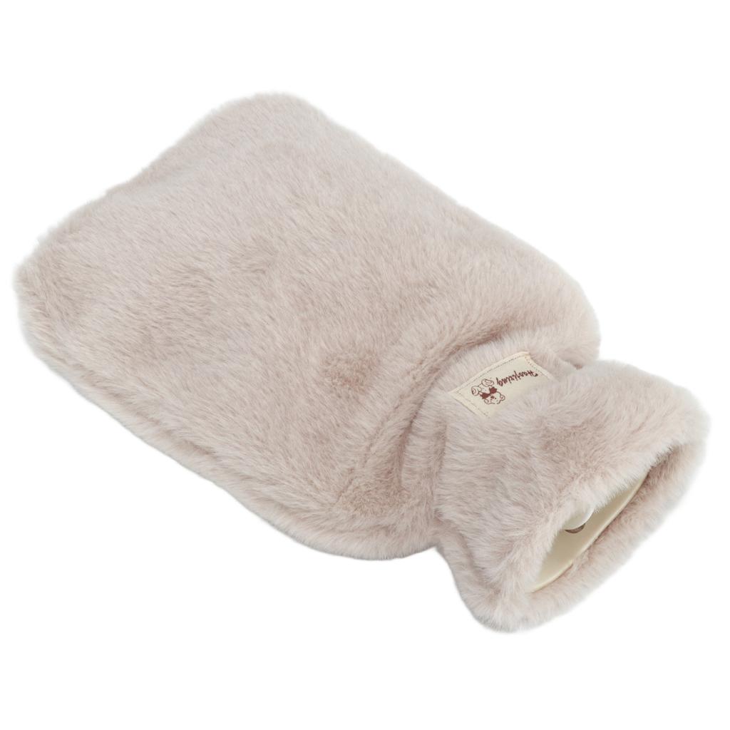 Мягкая грелка 1000 мл с широким горлом и нескользящей текстурой, теплая грелка с моющейся мягкой подкладкой