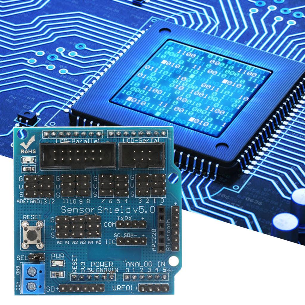 Модуль платы расширения Sensor V5.0 поддерживает порт ультразвукового датчика, порт 12864 SCelsiusP