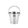 Multifunctional Stainless Steel Ice Bucket with Handles Beer Bucket Mini Metal Buckets  Party