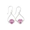 Morganite Gemstone 925 Sterling Silver Trendy Jewelry Earrings For Gift For Mom EE-33-11