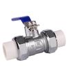 PPR Double Union Hot Melt Brass Ball Valve