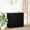 VidaXL Buffet with Drawer Black Oak 71x35x65 Cm Engineered Wood, Storage Furniture, Buffet, Entryway Furniture, Furniture 861599