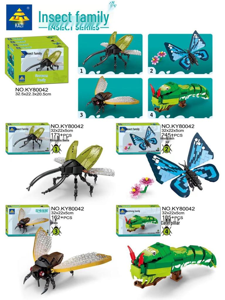 Insect Building Block Model: Mantis - Educational Toy for Kids