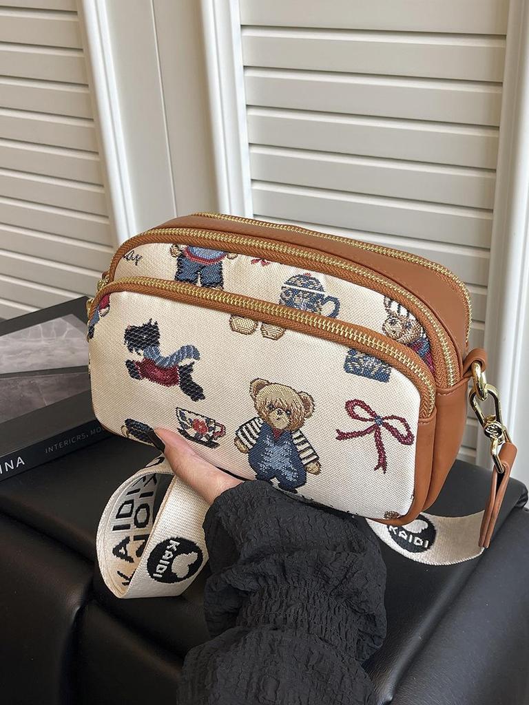 Hello Kitty Women's Crossbody Bag - New Cute Bear Camera Design