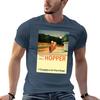 Edward Hopper Gas Minimalist Exhibition Art Poster Tshirt Soft Durable Cotton Tshirt