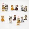Mofusand Cat Cosplay Animal Doll Toy Blind Box Cute Figure Collect Rabbit Fox Cow Dog Raccoon Wolf Table Decoration Kids Gifts