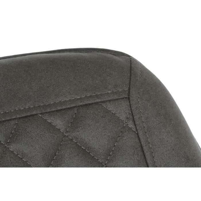 Chaise 63 x 49 x 85 cm gris métal