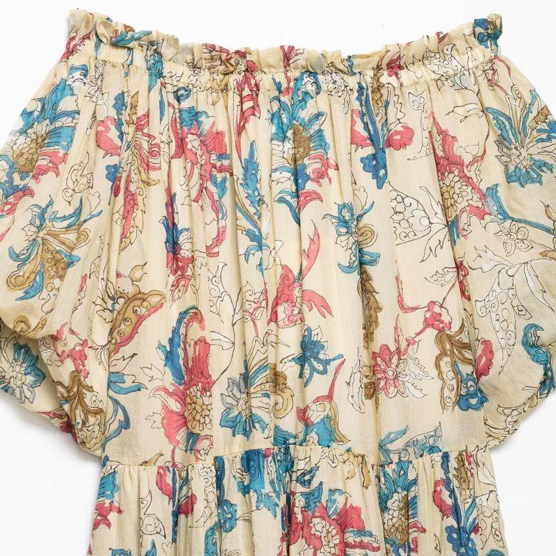 Kaslead New Women Clothes Western Style Fashion Simple Loose Print Dress 8190860 711