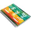 Accuprints Wiro Hard Bound A5 (6 By 9 Inch) Wiro Notebook Diary Ruled 200 Pages-80 Gsm Paper Pattern-I Can I Will