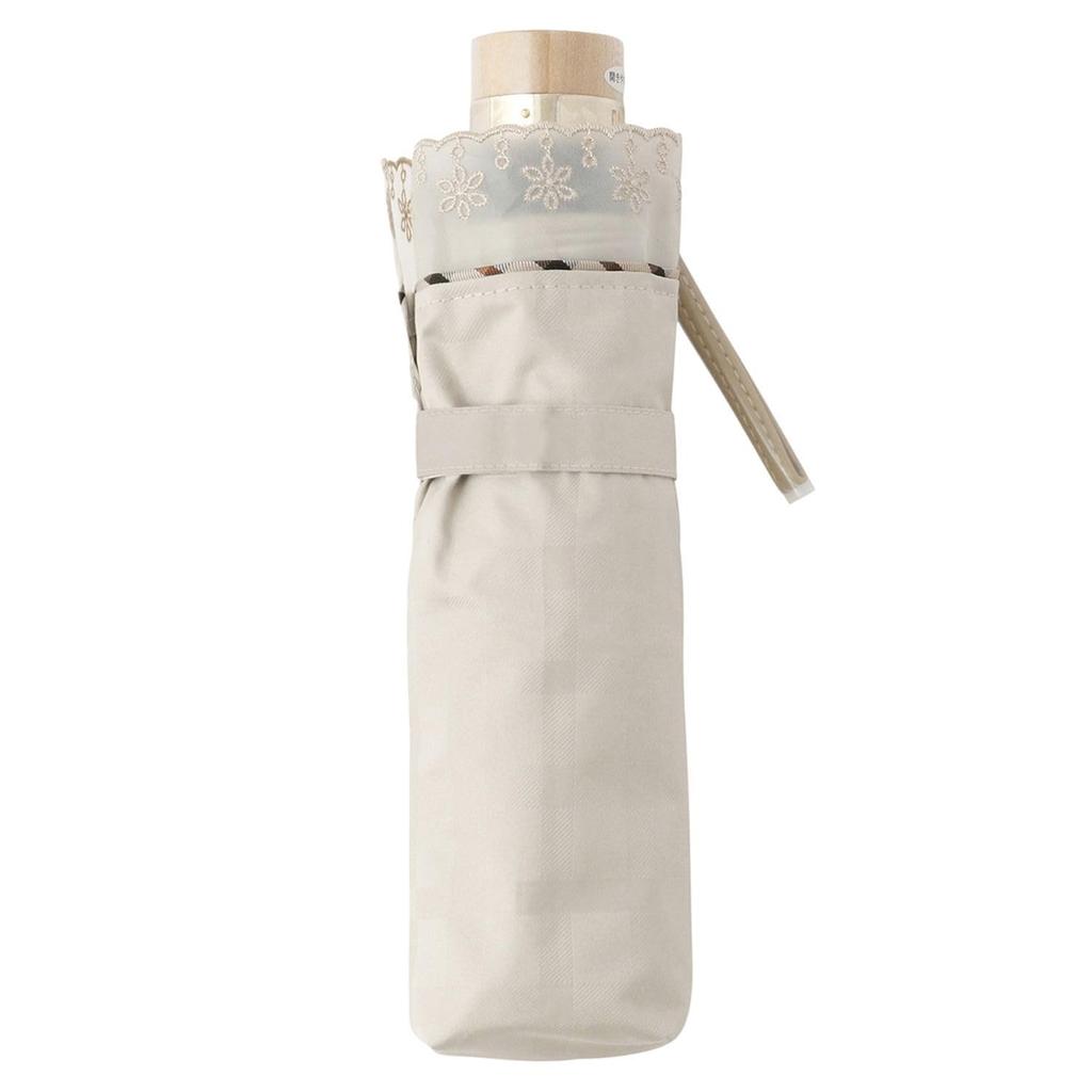 Складной зонт Moonbat для Сделано в Идеально для Дождя или Премиального Света Тепла и УФ Органза Бежевый "Такса" Женщины, Япония, Поездки на работу, Блеск, Блокировка,