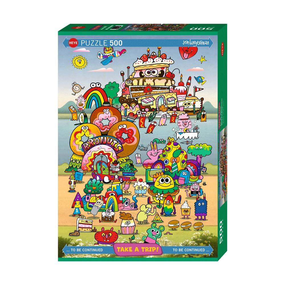 500 Piece HEYE Puzzle Take a With Jon Burgerman 35 X 50 Cm 30076 Trip!