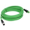 M12 To RJ45 Industrial Ethernet Cable IP67 Waterproof Connecting Line Wire 5m 16.4ft Length