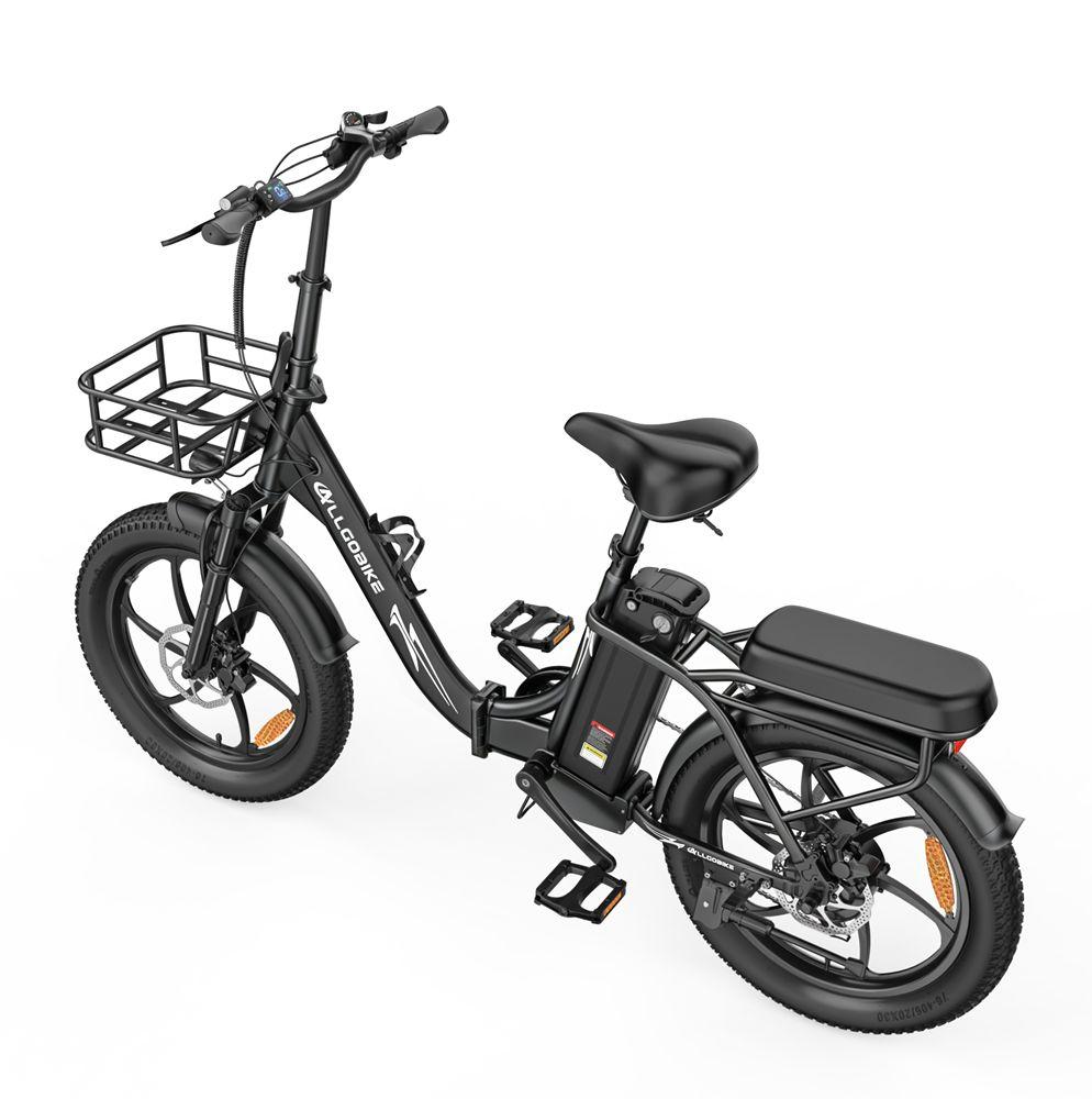 Allgobike AC20 Electric Bicycle 250W Motor 20" Tire Urban Commuter Electric Bike 48V 20Ah LED Display Max Range 60Km 7 Speed Max Load 120Kg