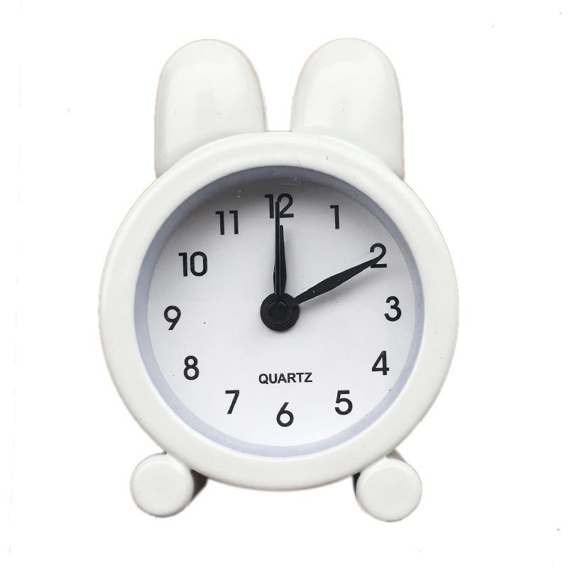 Creative Gift Metal Small Alarm Clock Mini Cute Little Bunny Alarm Clock