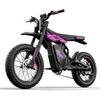 Электровелосипед Cleytro FM110, Рама Черно-Фиолетовая, Аккумулятор 48V 25Ah, 7 Скоростей, Электровелосипед на Толстых Покрышках для Городских и Внедорожных Приключений