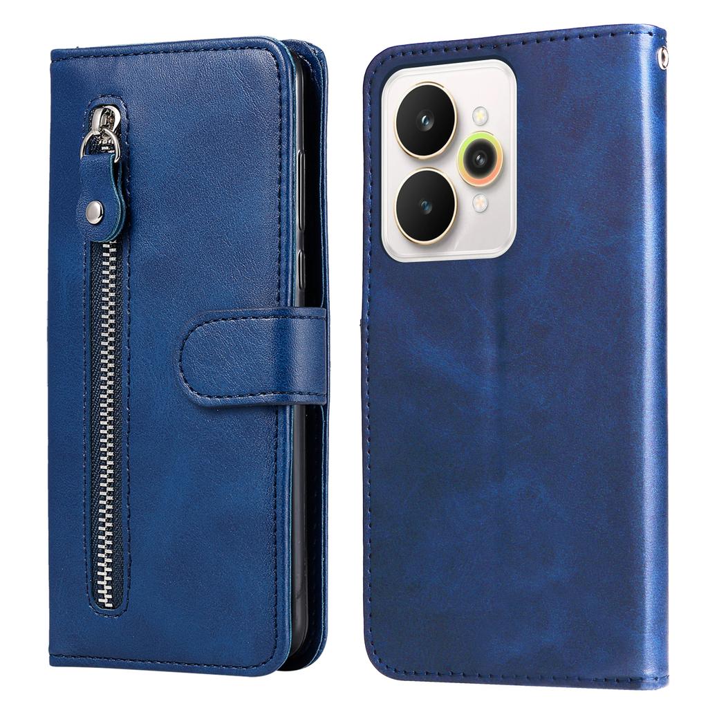 For Realme 15 Pro 5G/Realme 15 5G PU Leather Cases with Zipper Pocket Wallet Phone Cover Stand