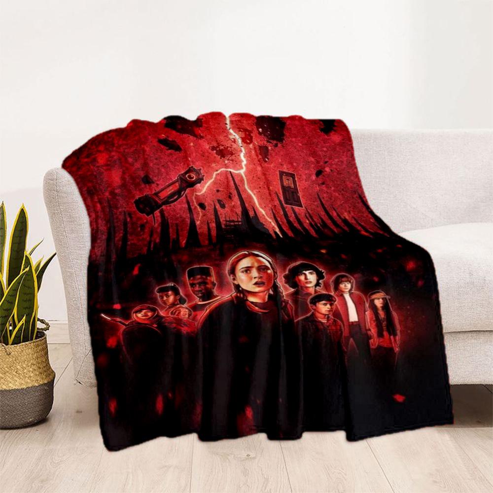Stranger Things Blanket Suitable for sofas,travel, living rooms also a good gift for friends and family Suitable for all seasons.