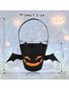 Halloween candy bucket non-woven pumpkin witch bat cat gift basket Halloween party decoration supplies