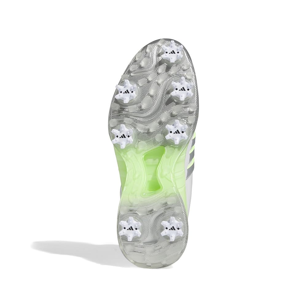 Golf Shoes Tour 360 24 Boa Footwear Spark cm 2E [Adidas Golf] Women's White/Silver Metallic/Green 23.0