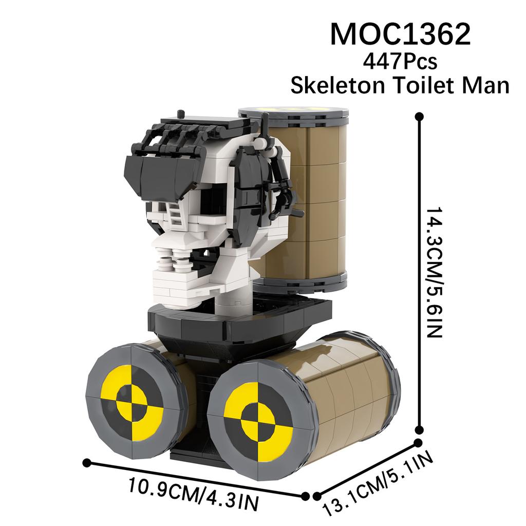 Skibidi Toilet Man vs Monitor Building Blocks The Audio and Camera Man Toys for Kids Adults Game Fans (127/263 шт.)