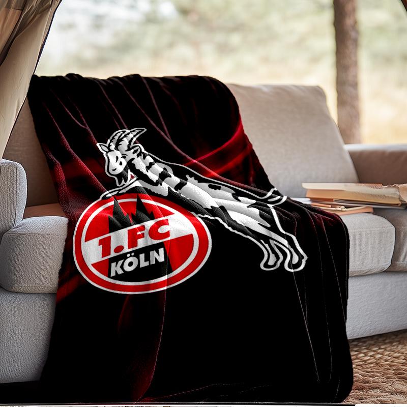 Goat Football Club Koln Blanket Lightweight Ideal Bedding Blanket Perfect for Travel, Camping, Living Rooms, Offices, Sofas, Fan Christmas gift