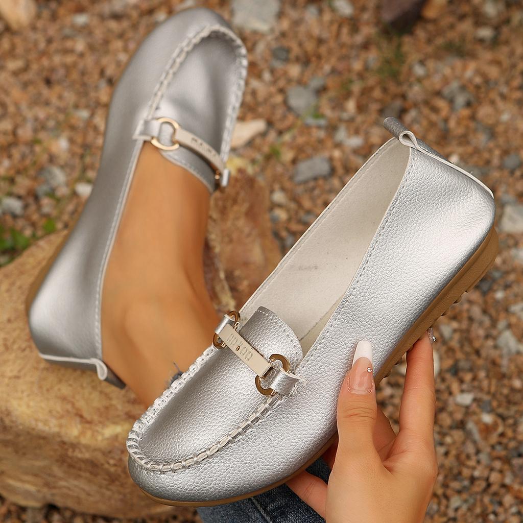Модная женская обувь на плоской подошве Весна Осень Модные удобные лоферы слипоны Новая тенденция Повседневная удобная обувь-лодочки для женщин Zapatos De Mujer