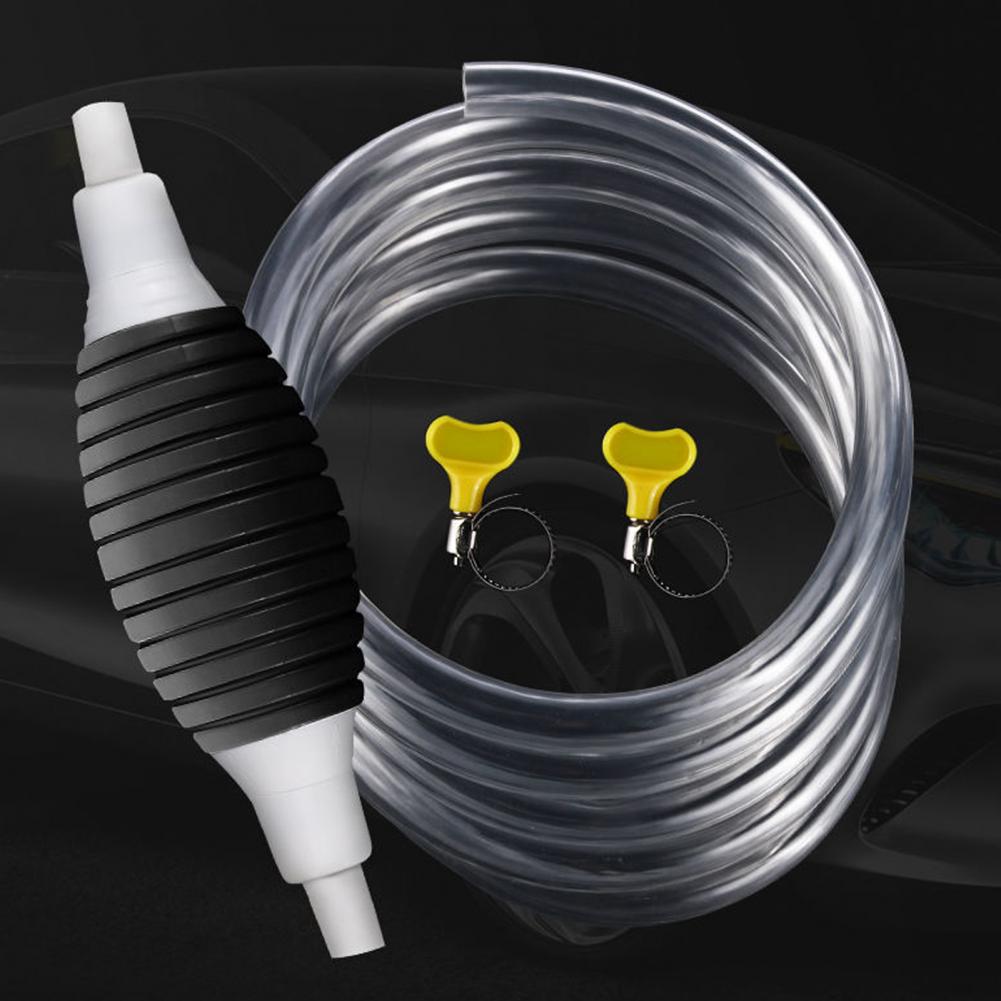 Насос для поглотителя масла, портативный насос для перекачки топлива с ПВХ-шлангом для легкого универсального перекачивания жидкости, многоразовый насос для откачки различных жидкостей