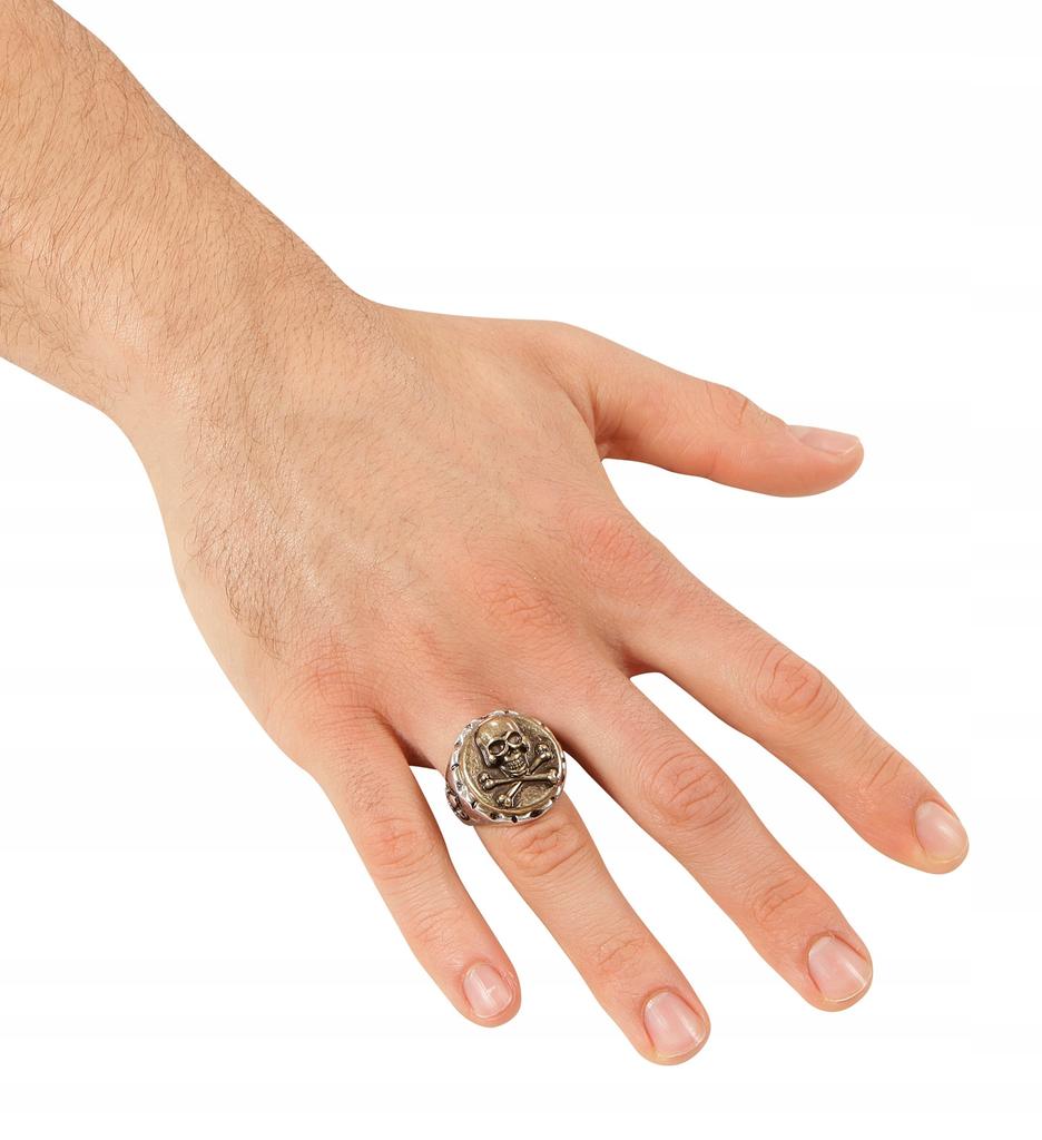Ring Signet Ring Pirate Skull Bones Carnival Halloween Ball
