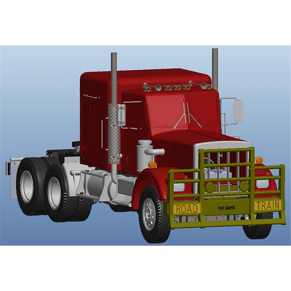 Металлический передний бампер VAJJEXRC со светом для 1/14 RC Tamiya GRAND HAULER 56344 56301 Тягач