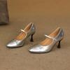 Krazing Pot Модные туфли из коровьей кожи весна-осень на шпильках с пряжками на ремешках женские туфли с круглым носком современные туфли-лодочки