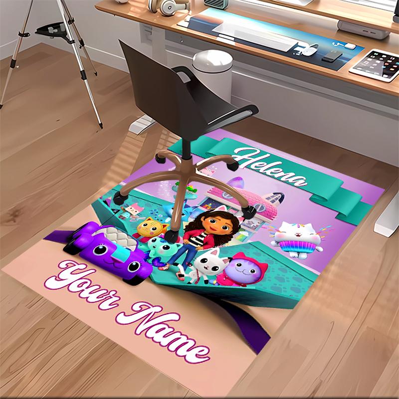 Custom personalization Gabby's Dollhouse Print Area Rug - Soft, Washable Non-Slip Indoor Mat,Living Room,Home&Office Decorative Rug