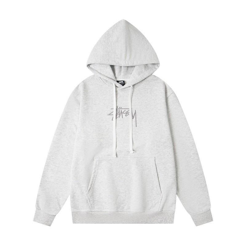 Unisex Oversized Cotton Sweatshirt With Minimalist Letter Embroidery Streetwear Style Fall Casual Top