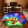 1pc Pac-Man Round Chair mat Area Rug - Non-Slip, Floor Mat for Office, Bedroom, home decor Christmas Gift p0811253