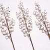 Party Decoration White Artificial Floral Art 1Pcs Berry Stems Snow Tree Berry Branches Fruit Plant